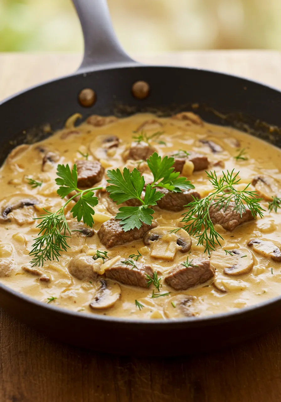 One-Skillet Stroganoff - tertiary view